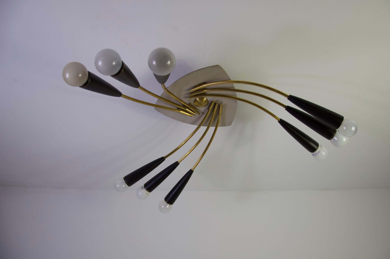 photo for sale Mid-Century Messing Sputnik Hanglamp, jaren 1950, Duitsland