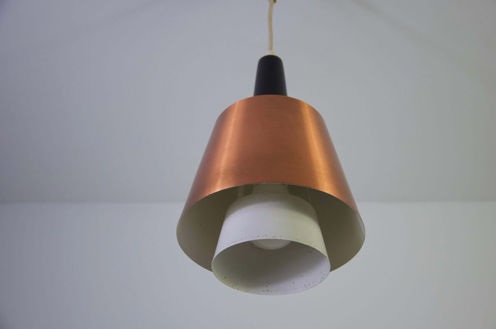 Danish Copper Pendant Lamp, 1960s photo vintage