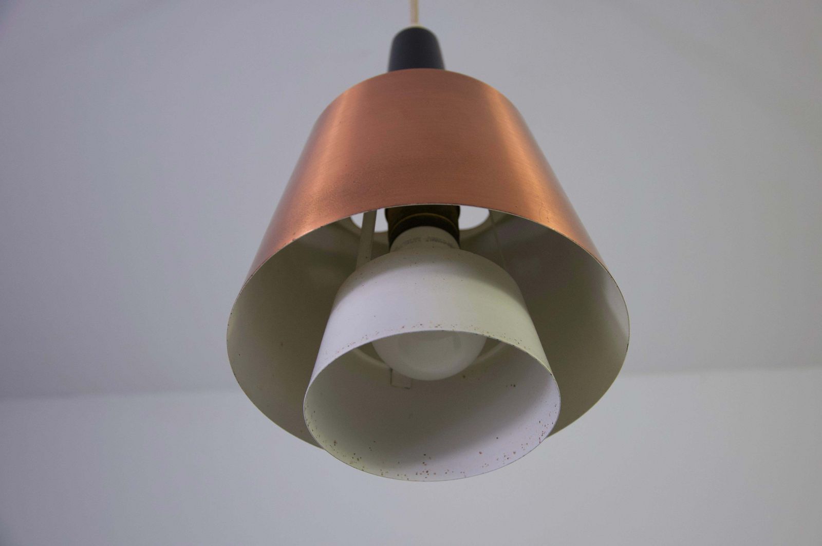 Verlichting Deense koperen hanglamp, jaren 1960 photo