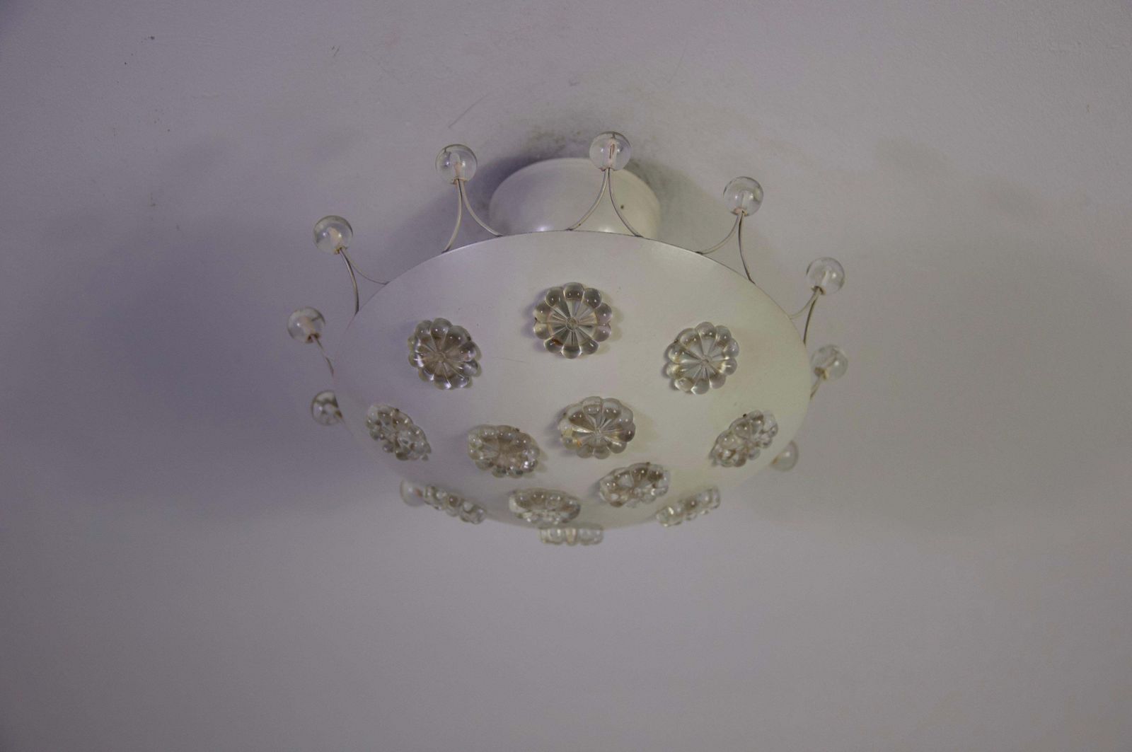 Small White Chandelier By Emil Stejnar For Rupert Nikoll, 1960s photo furniture