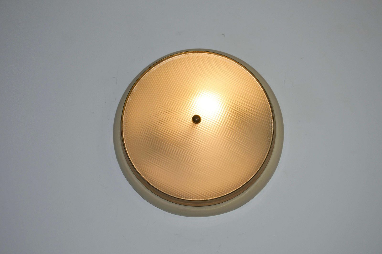Ronde Mid-Century Plafondlamp van Stilnovo, jaren 1960, Italië photo for sale