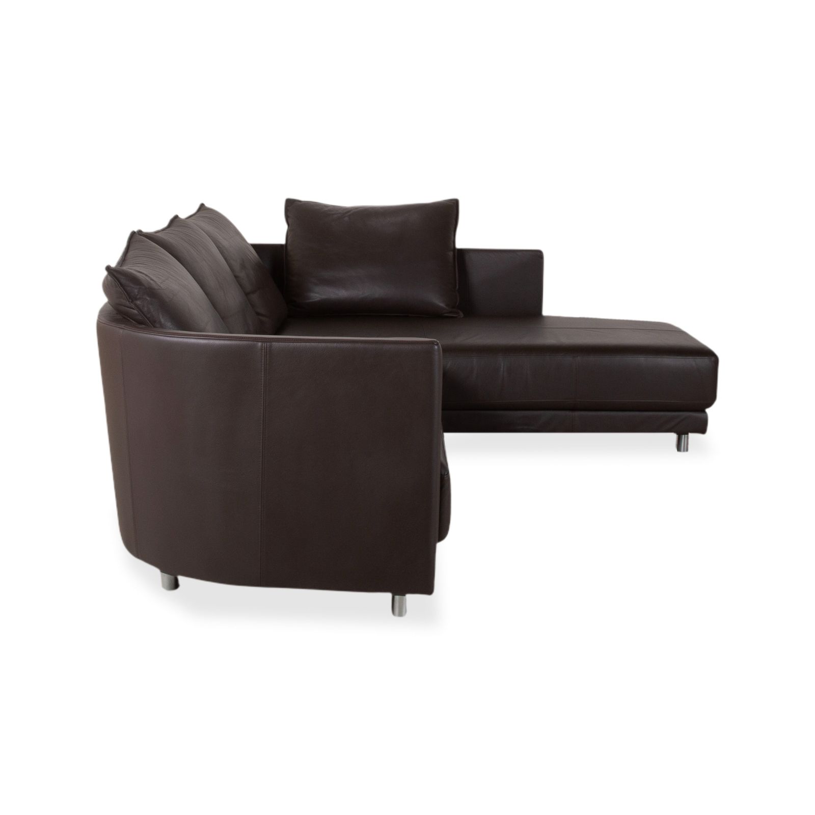 photo for sale Canapé d'angle Rolf Benz Onda en cuir marron