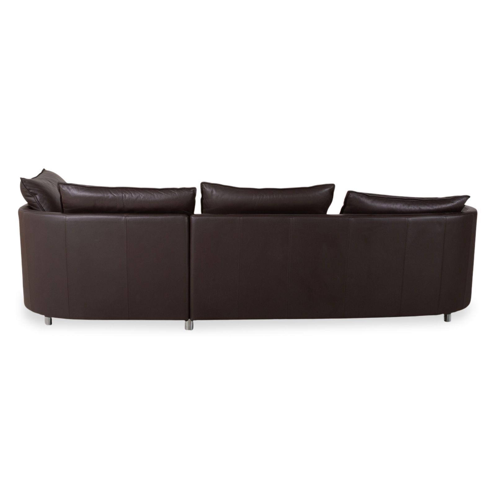 Mobilier Canapé d'angle Rolf Benz Onda en cuir marron photo