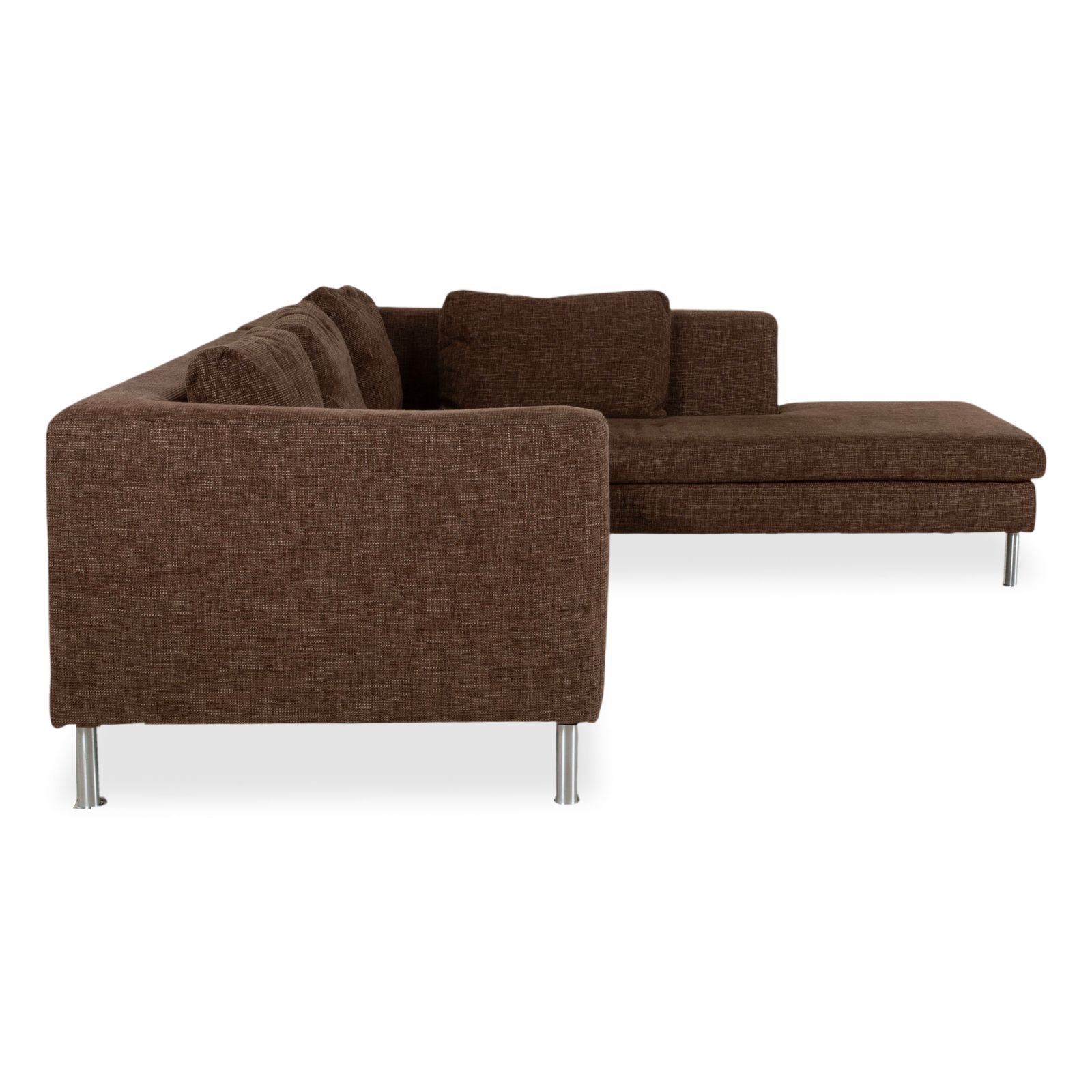 Mobilier Canapé d'angle Ewald Schillig Domino en tissu marron photo