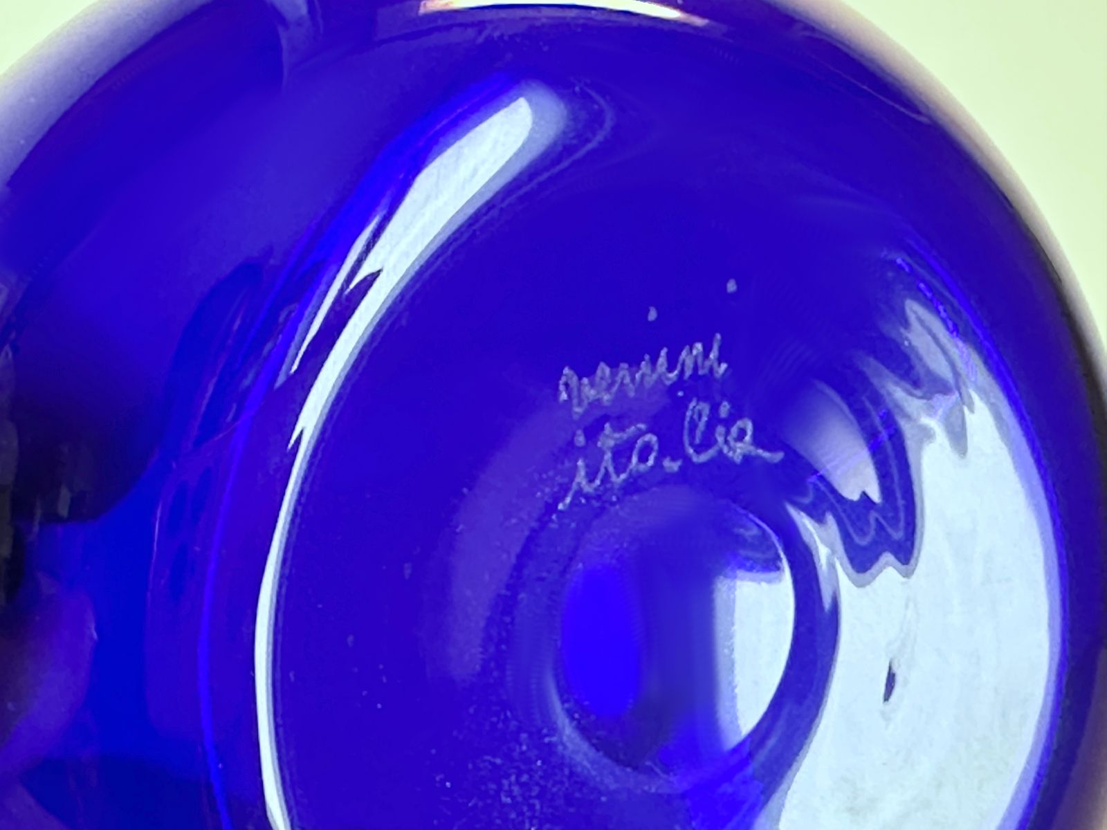 Venini Hourglass   Murano Glass   Fulvio Bianconi   Blue / Rose' photo 800.0