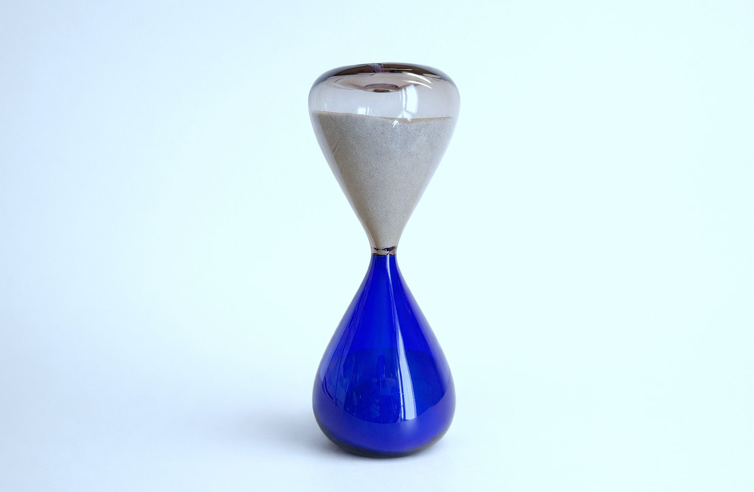 Venini Hourglass   Murano Glass   Fulvio Bianconi   Blue / Rose' photo vinterior