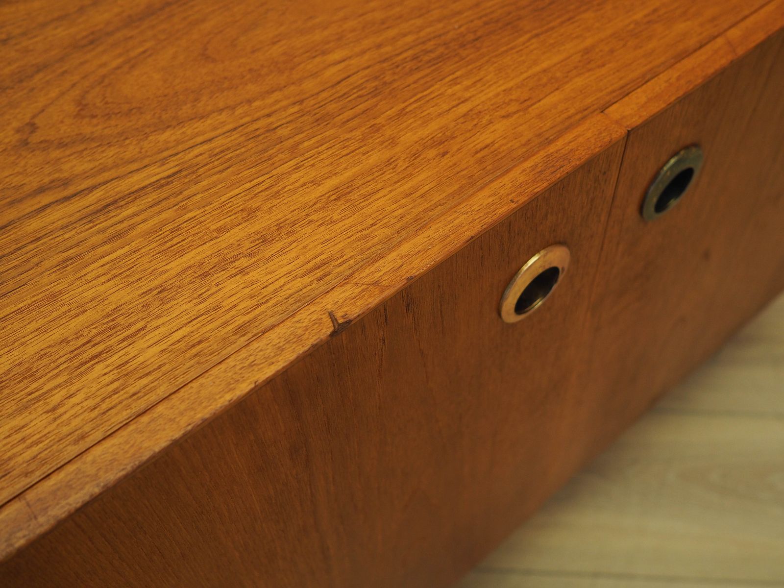 Teakhouten kast, Deens design, jaren 1970, gemaakt in Denemarken photo vintage