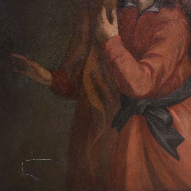 4300.0 Antiek Italiaans schilderij, Jozef en de vrouw van Potifar, 17e eeuw photo