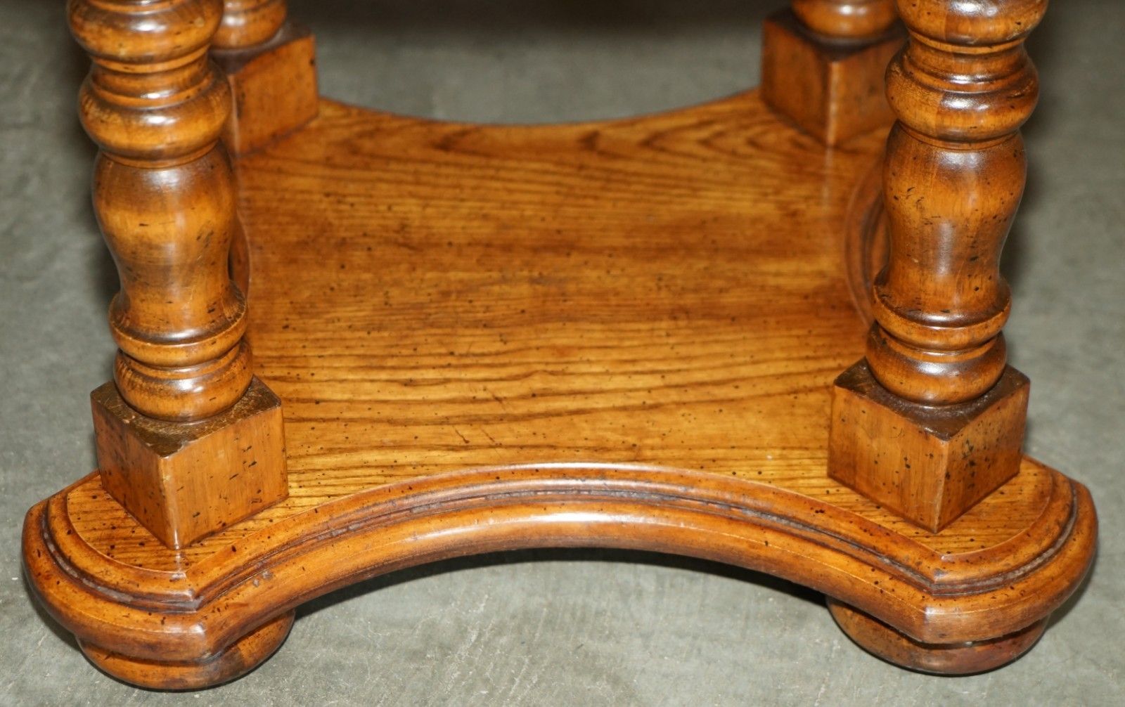 X4 Round Parquetry Topped English Oak And Hardwood Dining Or Occasional Tables photo 3950.0
