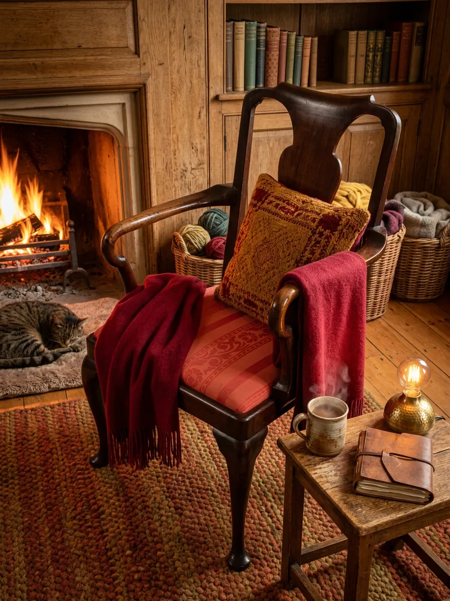 Antique Queen Anne Style Chair