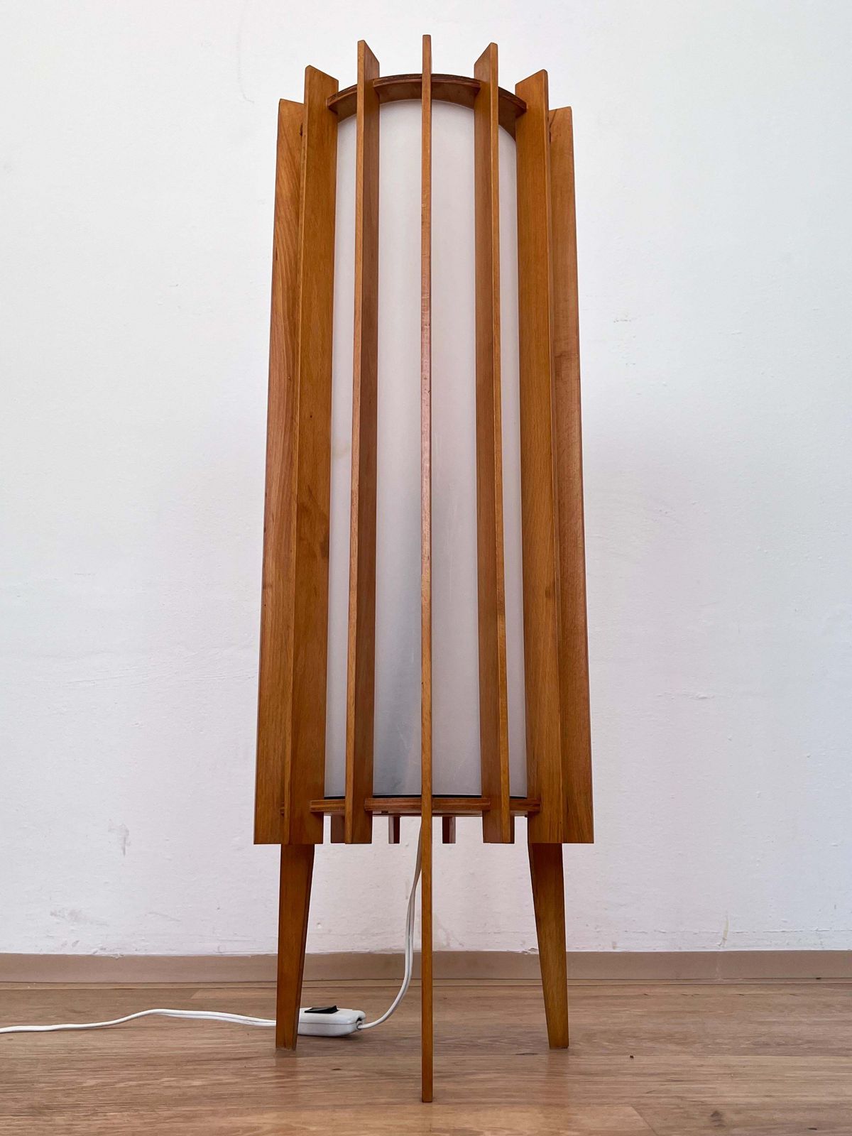 Lampadaire Rocket Space Age Ib Fabiansen par Fog and Mørup, Danemark, années 1960 photo vintage