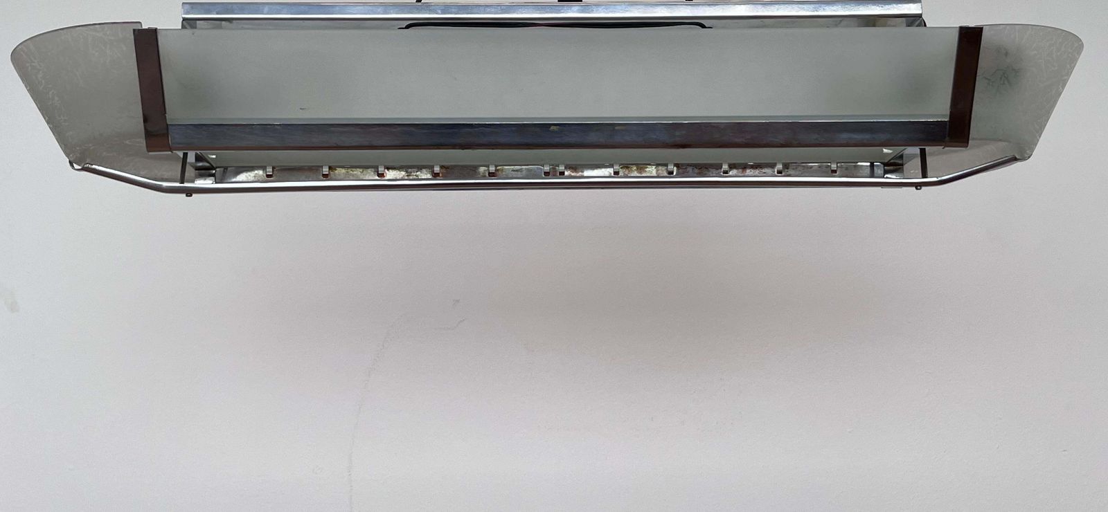 XXL Design Chrome Bauhaus Hanglamp | ca. jaren 1940 / Tsjecho-Slowakije photo Verlichting