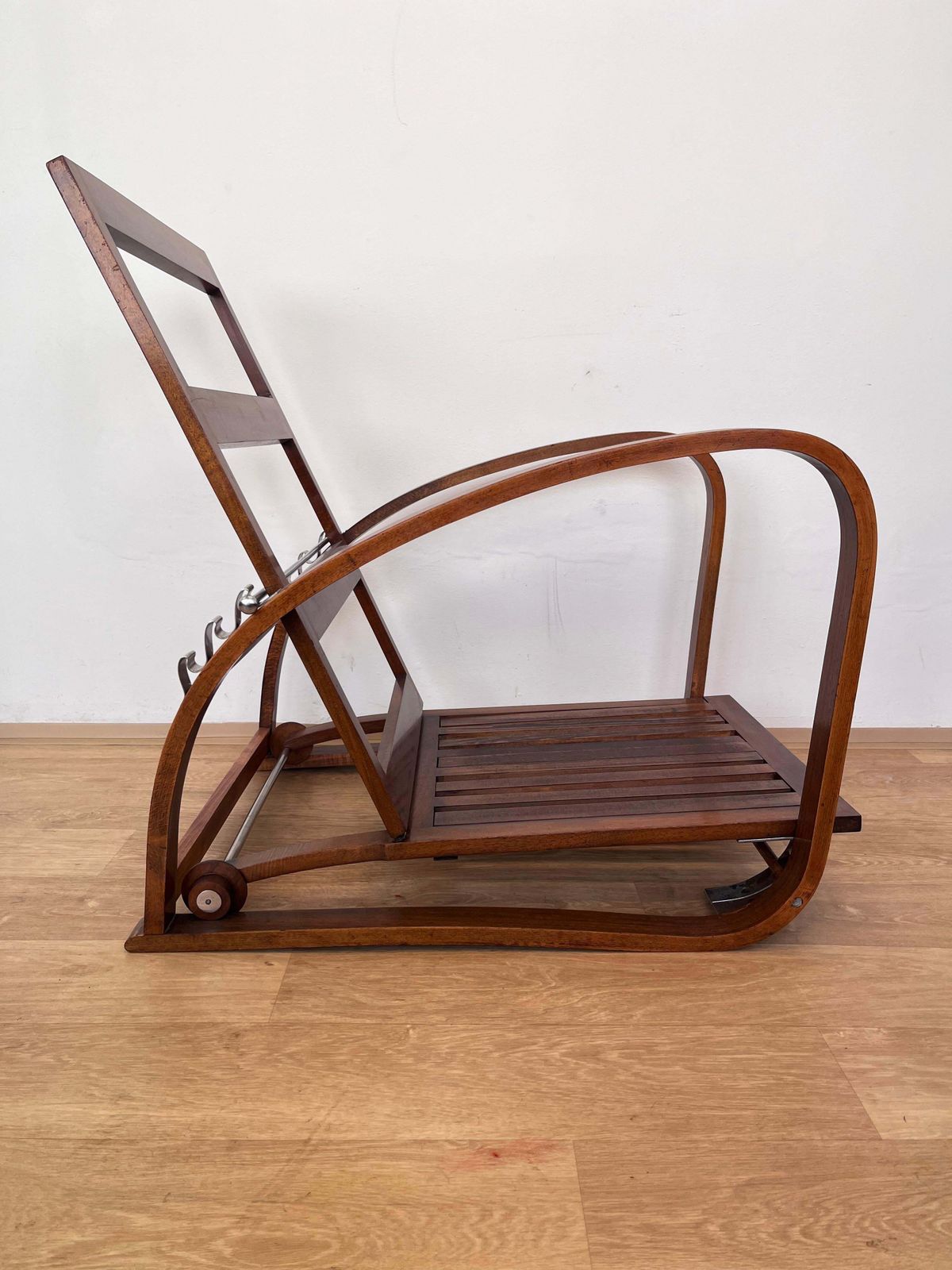 Zeer zeldzame verstelbare fauteuil H 74 van Jindřich Halabala voor UP Závody, jaren 1930 photo furniture