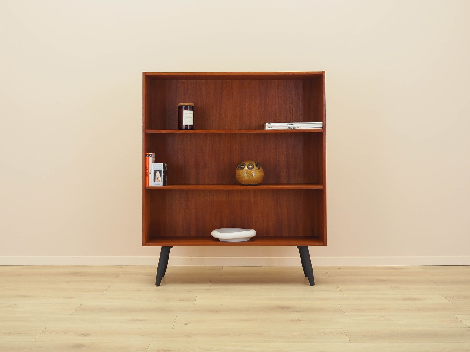 Teakhouten boekenkast, Deens design, jaren 1970, geproduceerd door Clausen & Søn photo for sale
