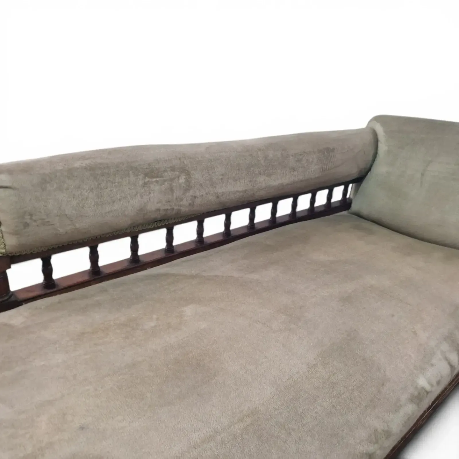 Victorian Style Chaise Longue Button Back Daybed Lounge Chair Sofa Settee photo Furniture
