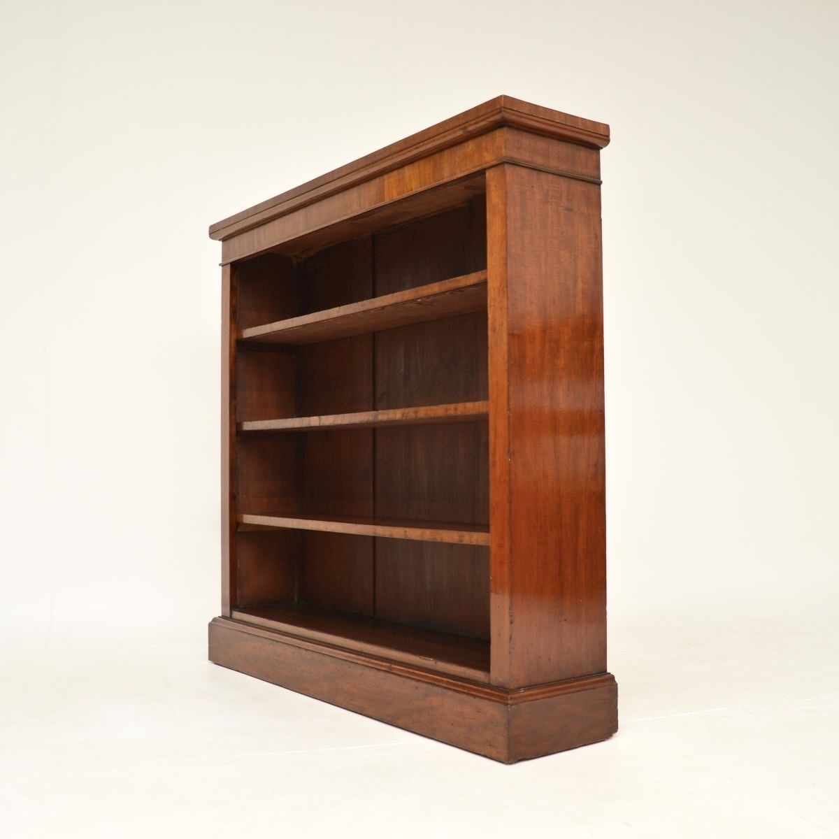 photo furniture Antique Victorian Mahogany Open Bookcase