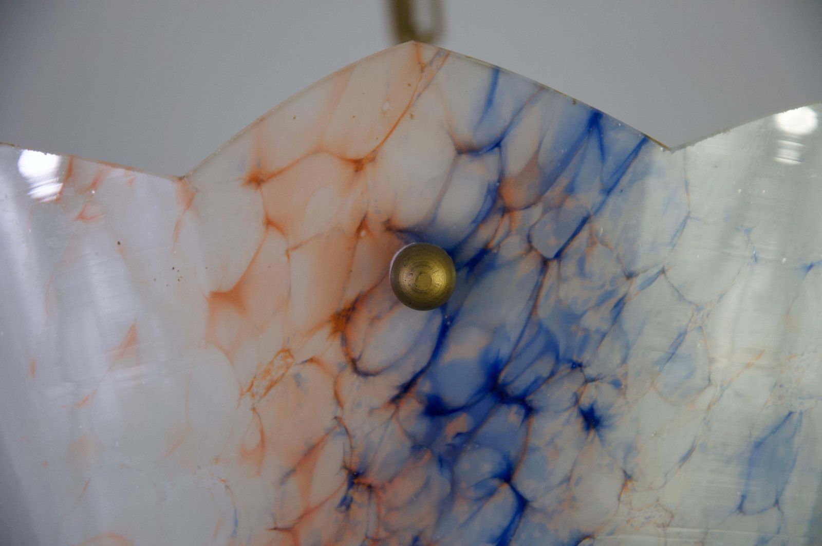 2191.0 Art Deco Glass Pedant Lamp, 1930s, Germany photo