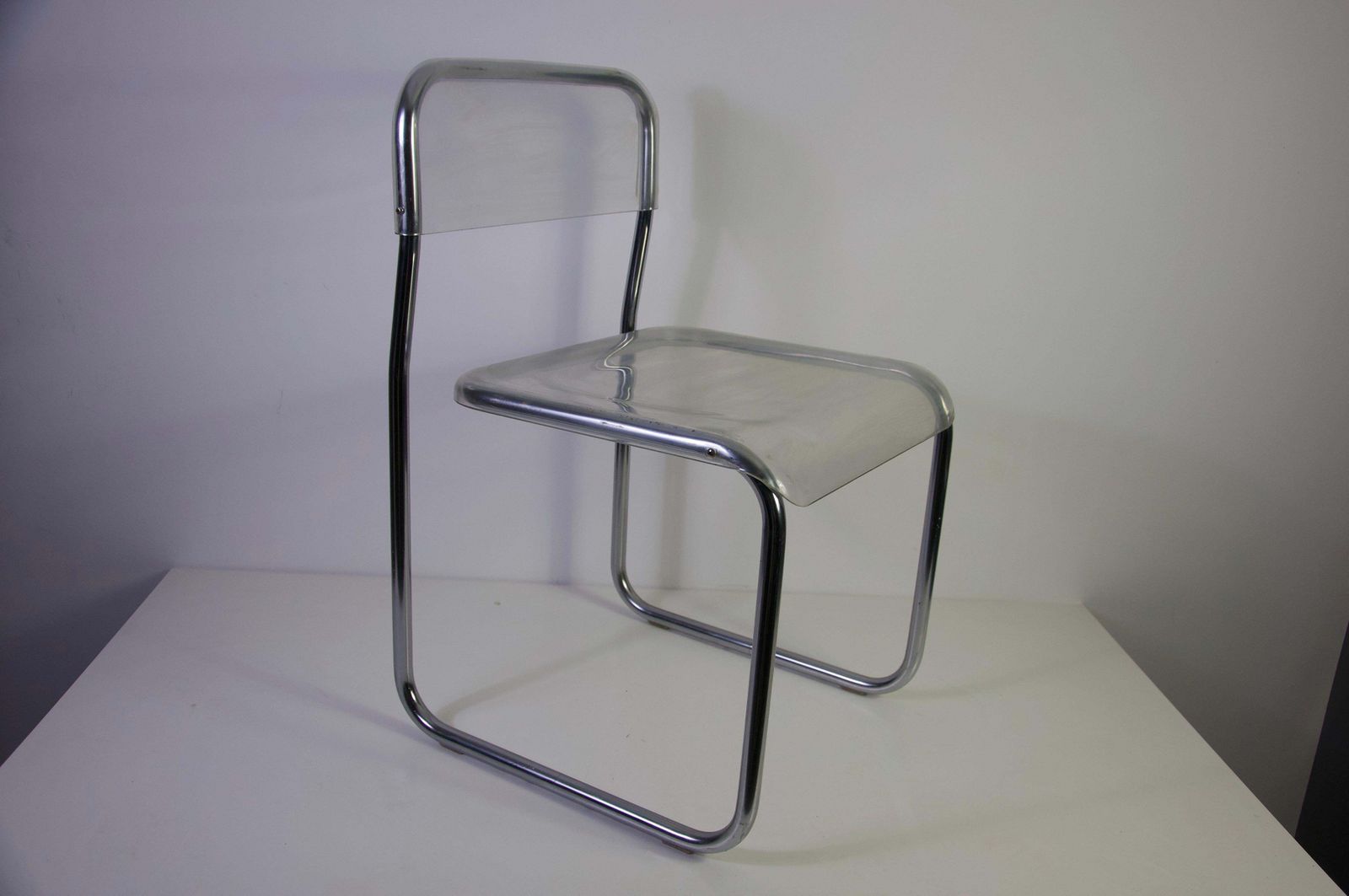 Stoel van chroom en acrylglas, jaren 1970, Duitsland photo for sale