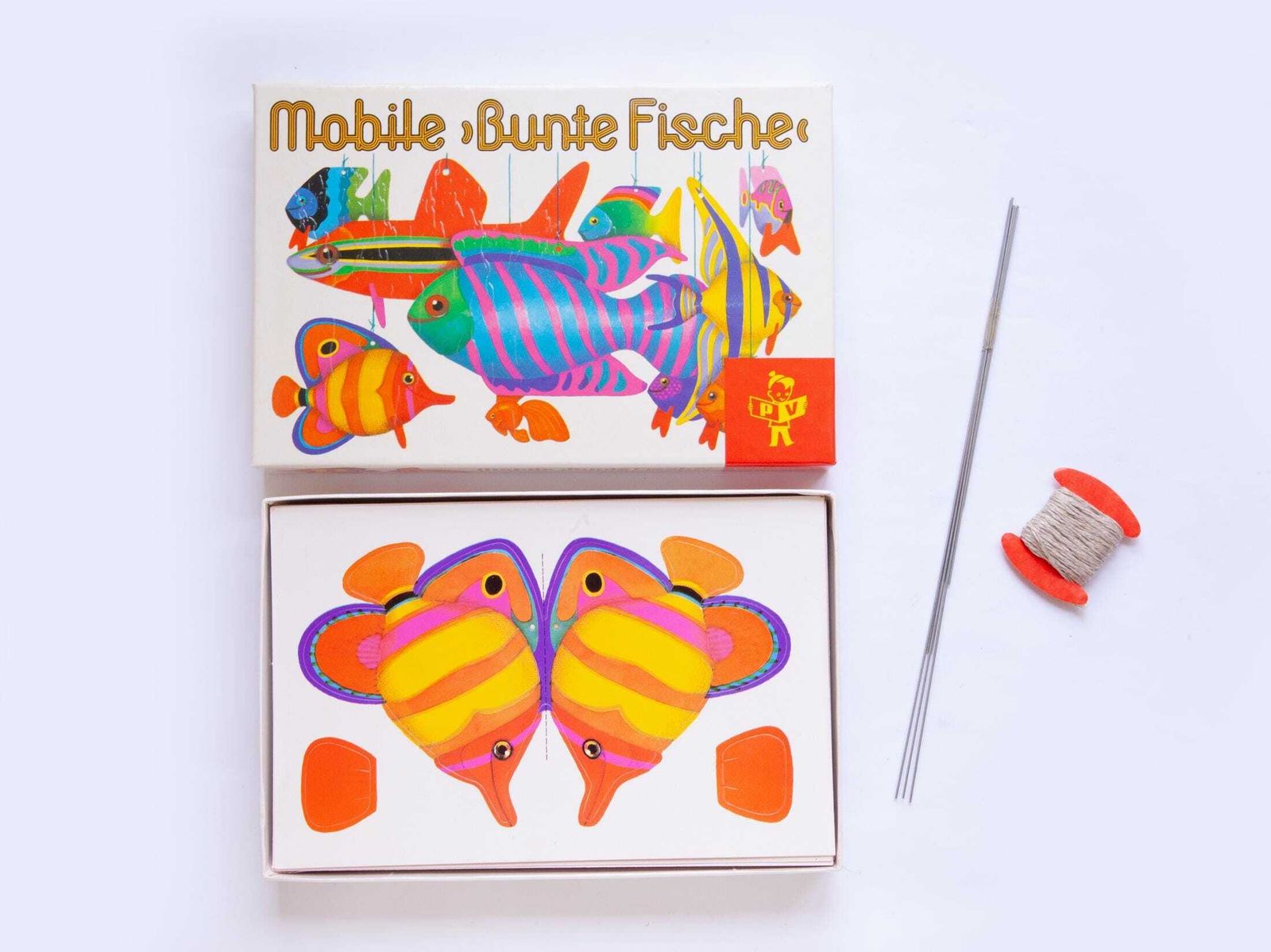 Nos 1970s Fish Mobile Object Mid Century Space Age Germany Suspended Toy photo for sale