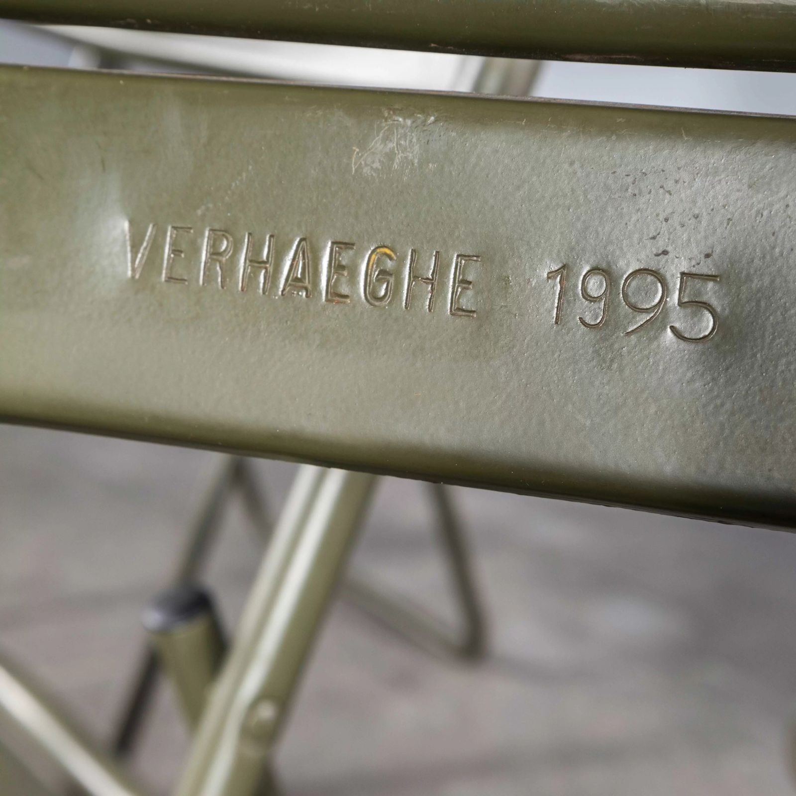 photo vintage 1970’s New Old Stock Original French Army Surplus Folding Chairs
