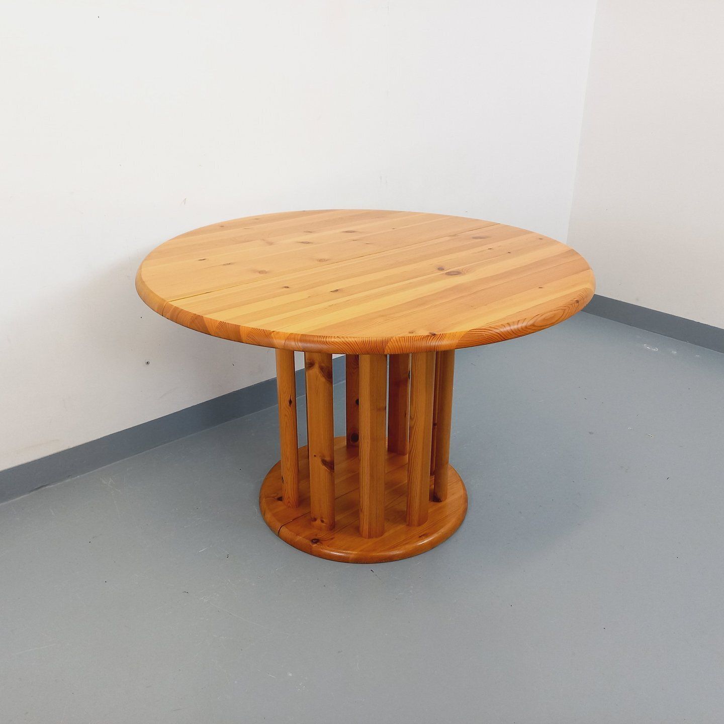 Round Table In The Style Of Rainer Daumiller, Made Of Pine photo furniture