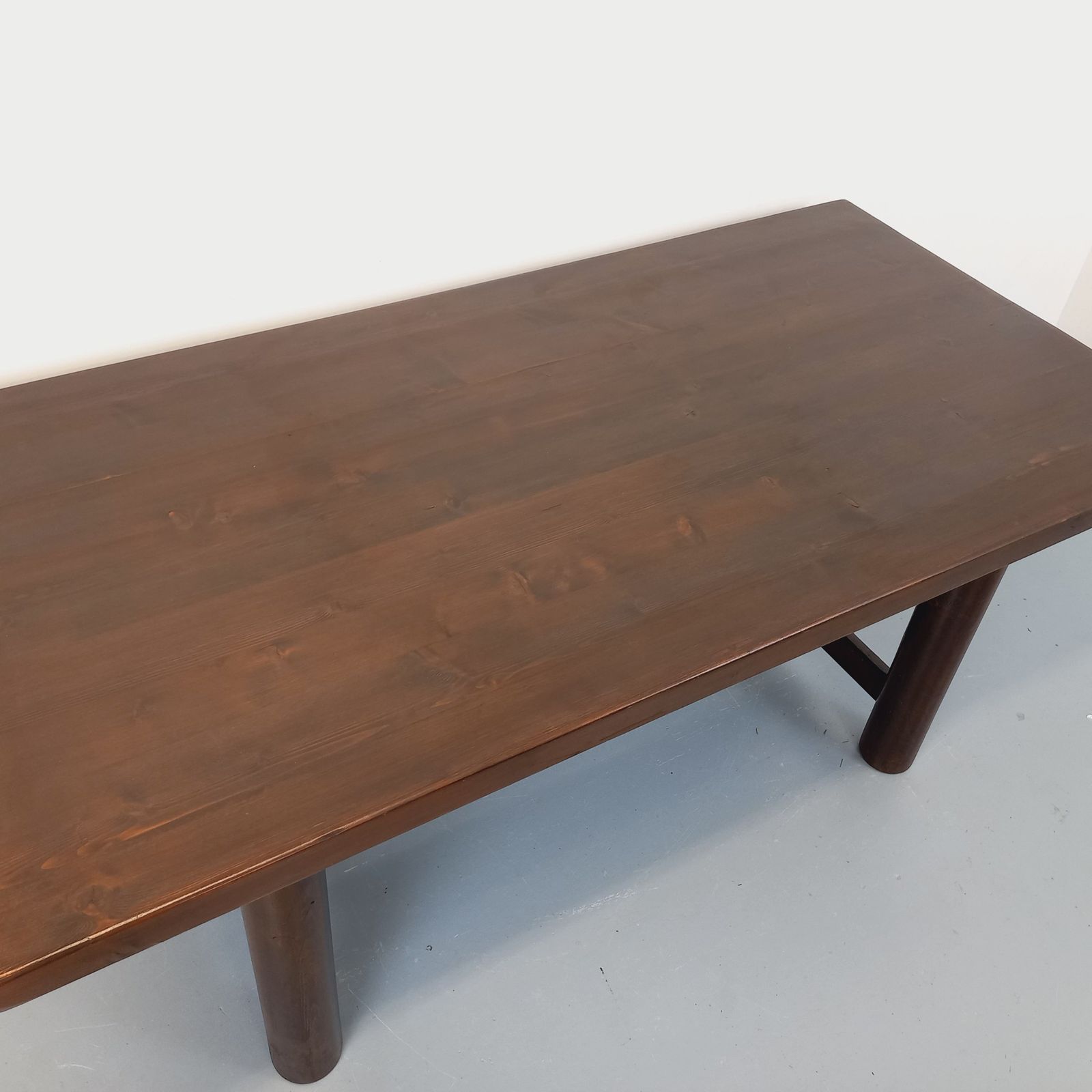 Georges Robert Brutalist Rectangular Table In Dark Pine photo buy
