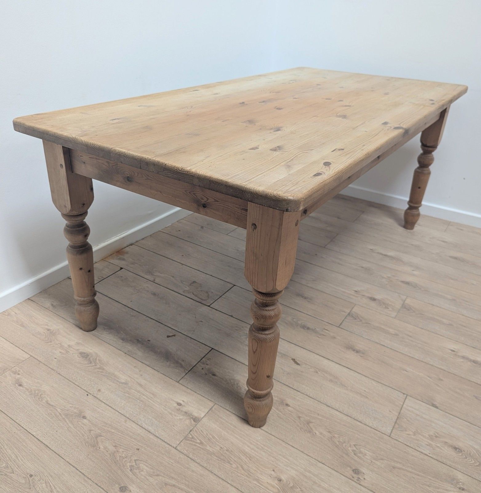 Vintage Victorian Style Pine Farmhouse Table Delivery Available 0361. photo buy