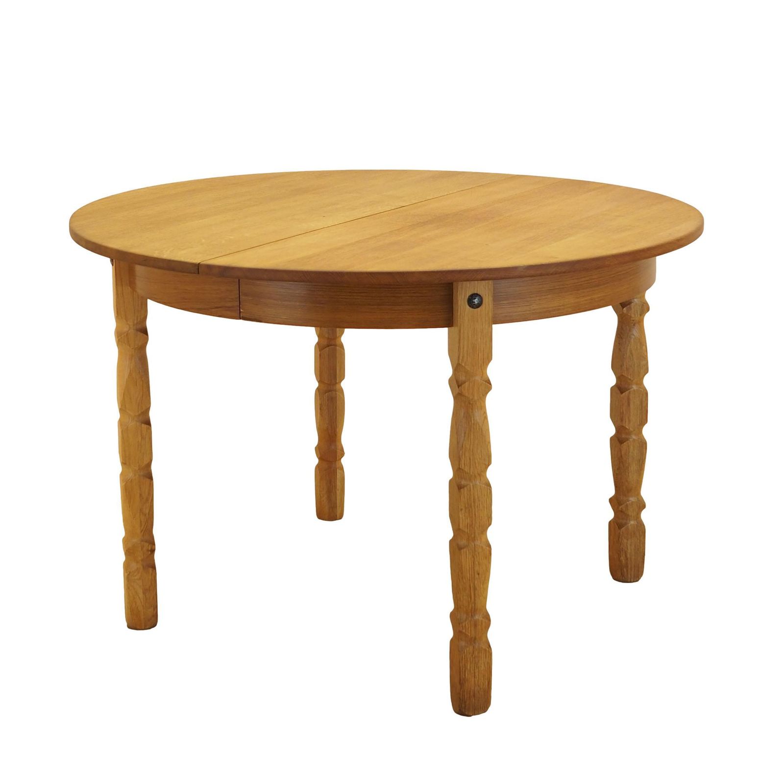 Ronde eettafel, Deens design, ca. jaren 1960, ontwerper: Henning Kjærnulf
