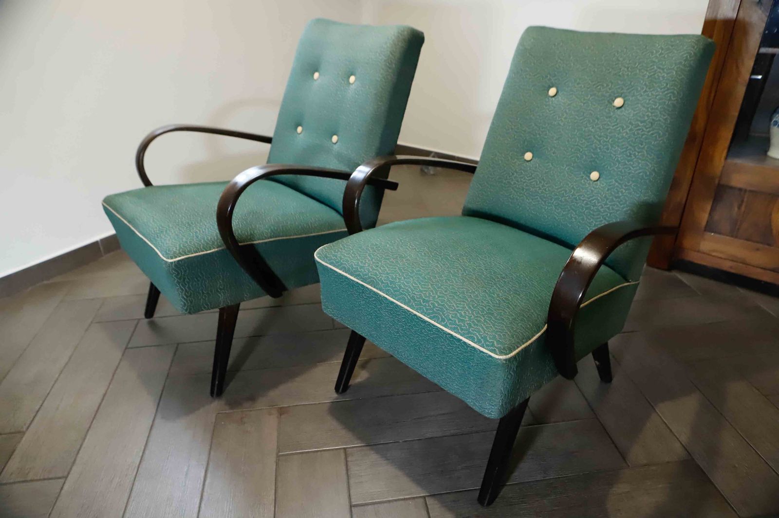 Set van 2 TON lounge fauteuils van Jaroslav Šmídek