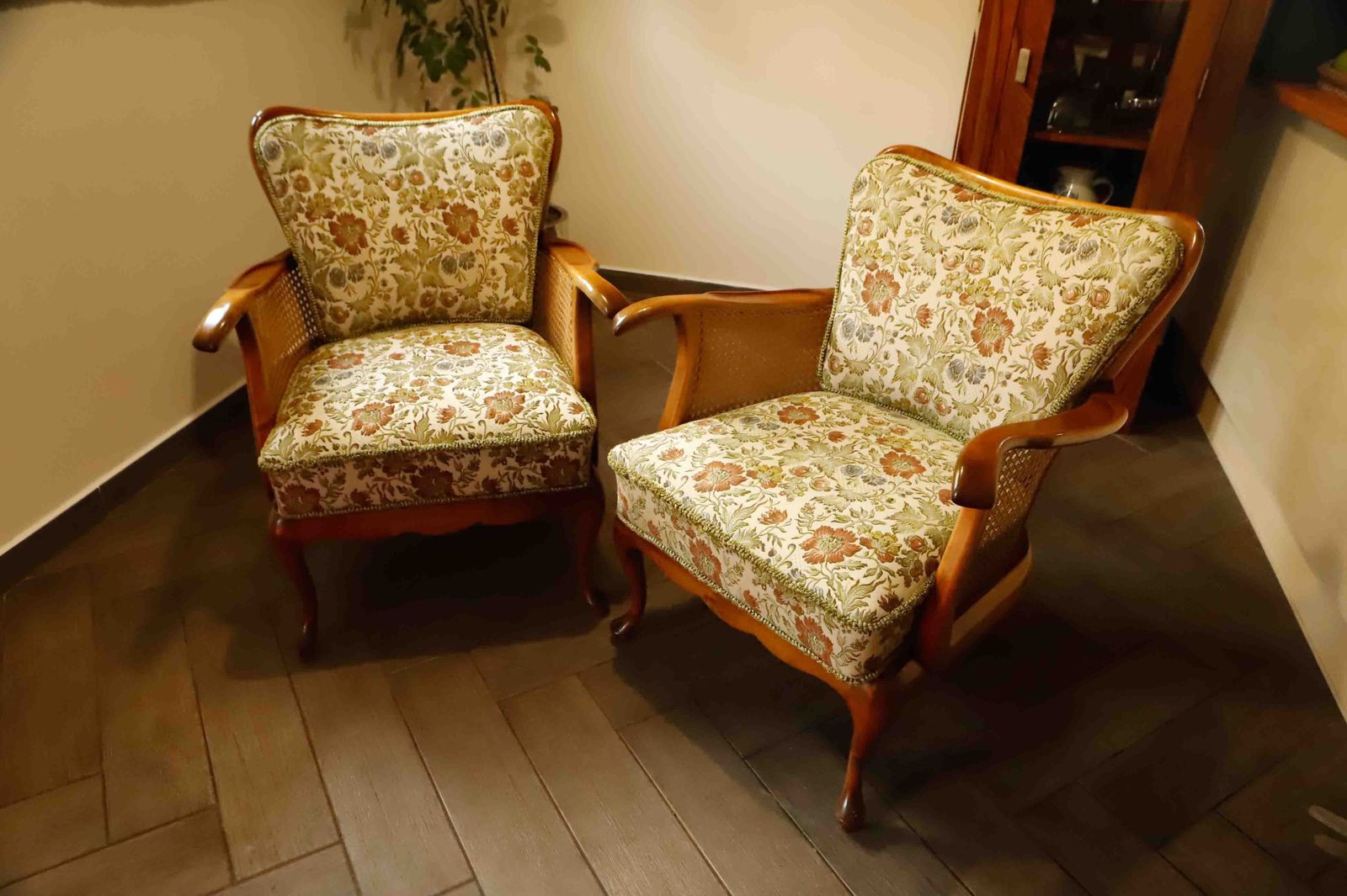 photo buy Set Of 2 German Chippendale Cane Armchairs By Adolf Wrenger
