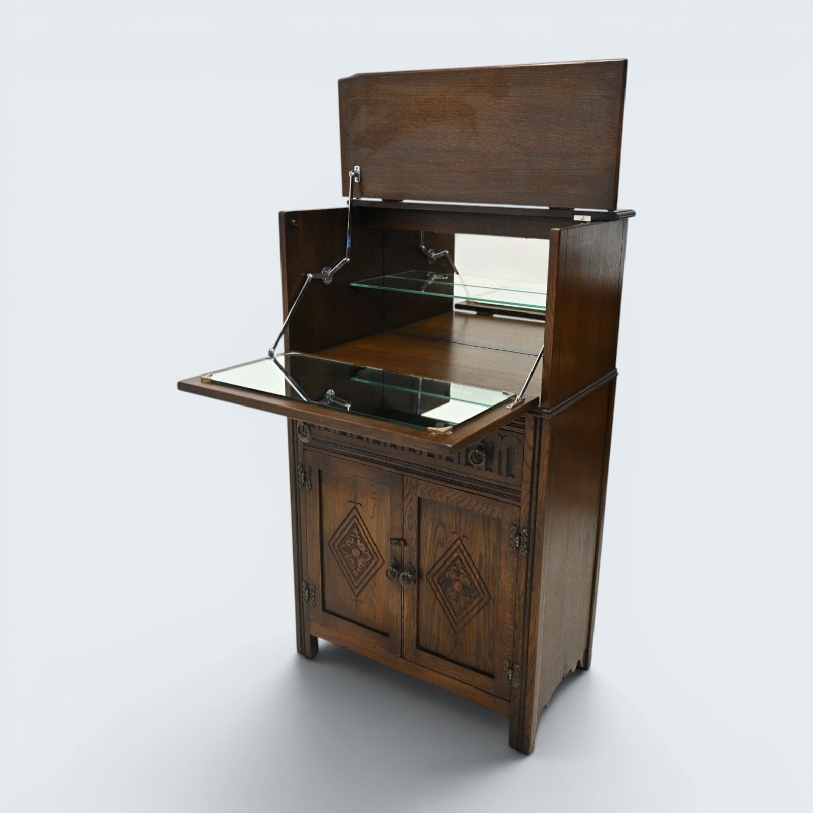 287.0 Jaycee Wine/Gin Drinks Cabinet Mirrored Pouring Surface Free Delivery photo