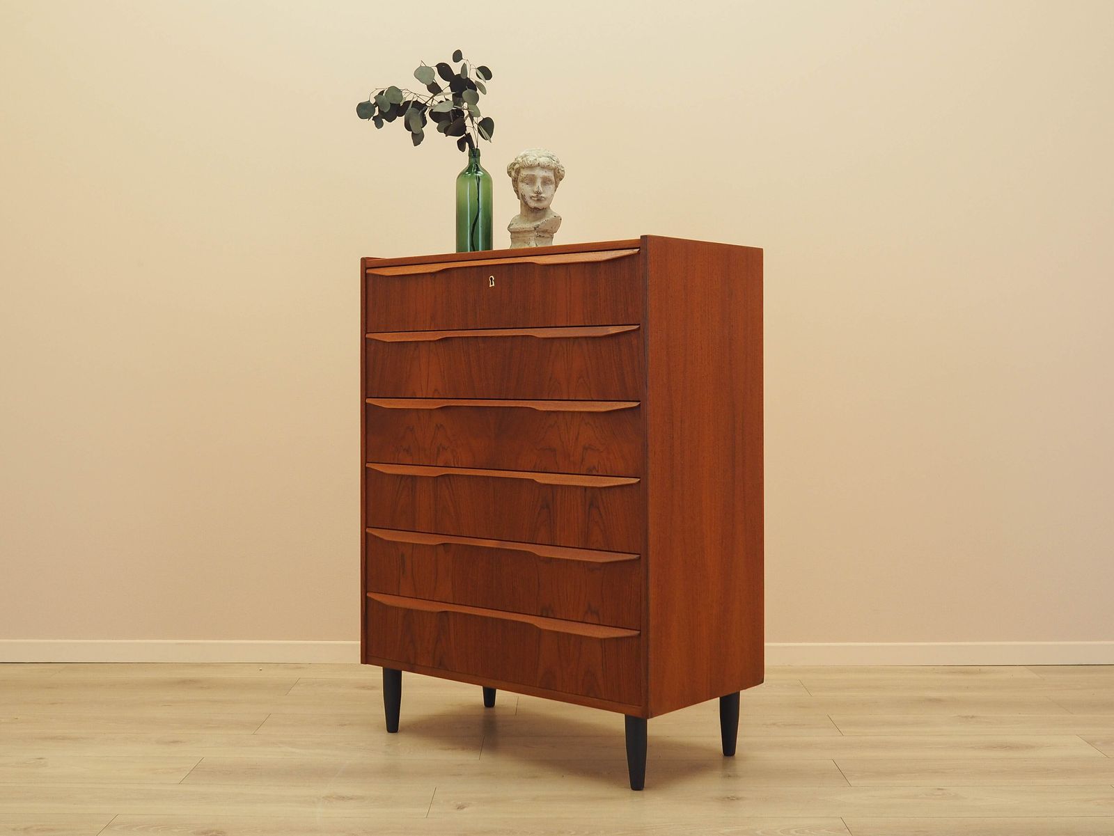 Teakhouten ladekast, Deens design, ca. jaren 1970, gemaakt in Denemarken photo for sale