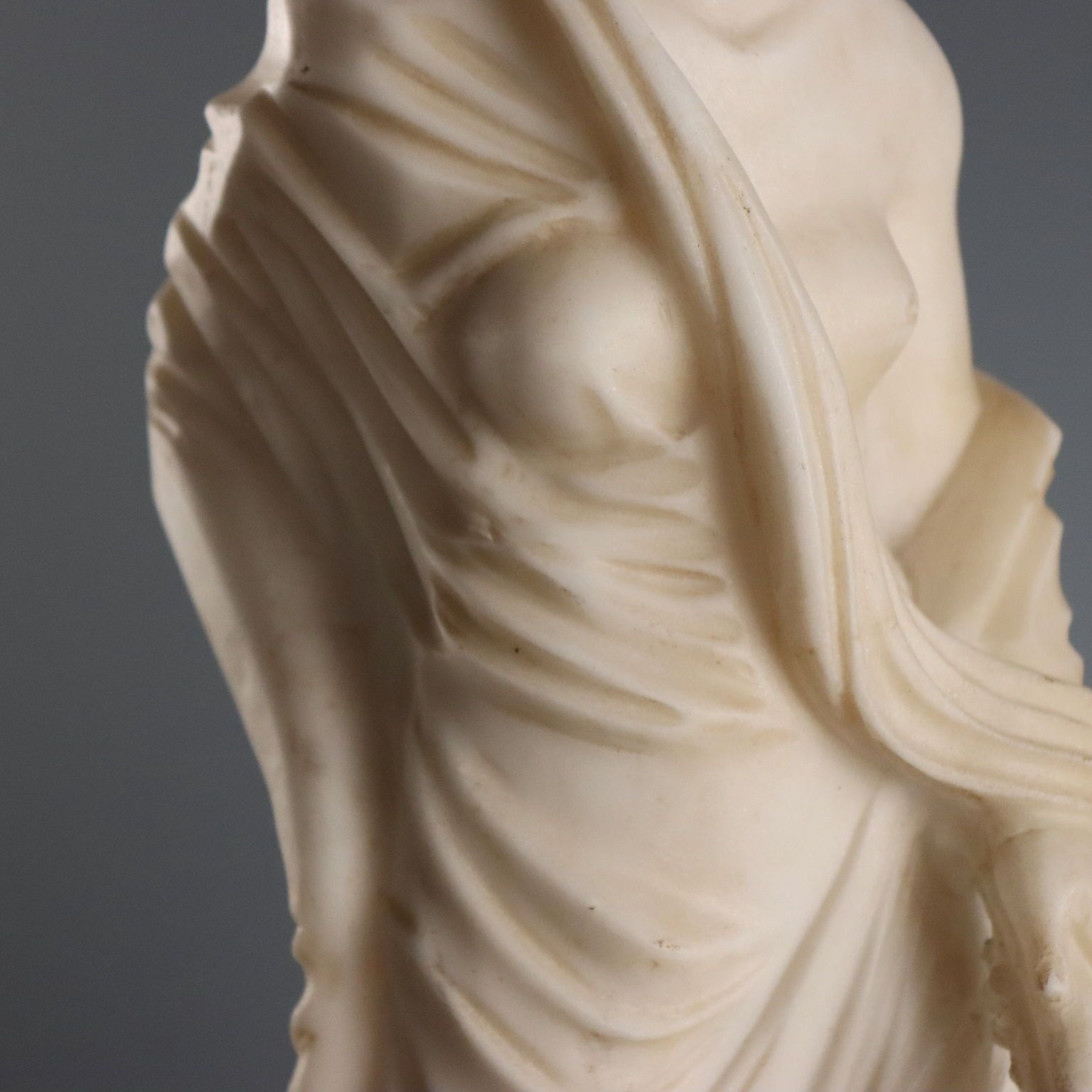 Sculpture Of A Roman Matron White Marble Italy 19th Century photo Art