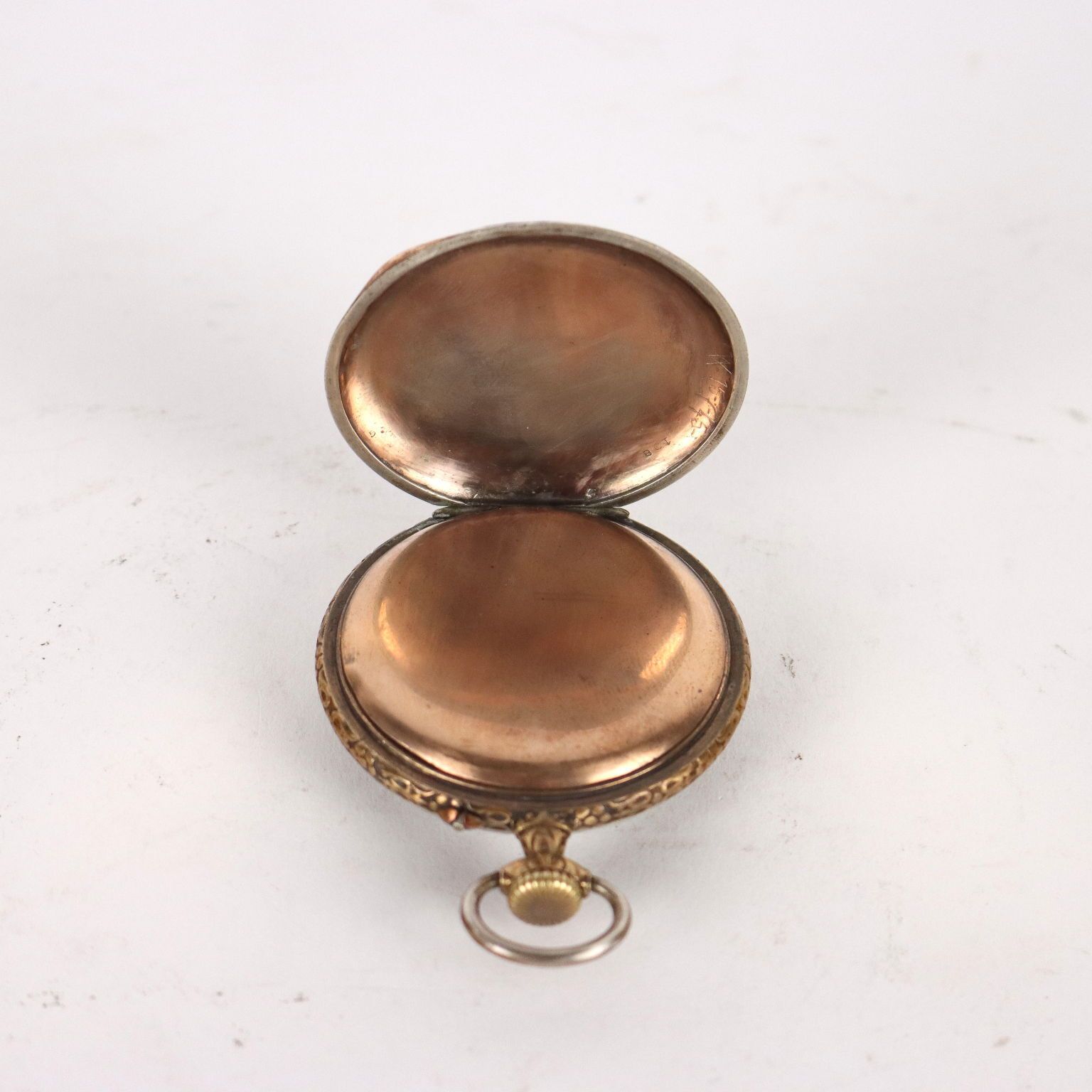 Pocket Watch Bronze France XX Century photo vinterior