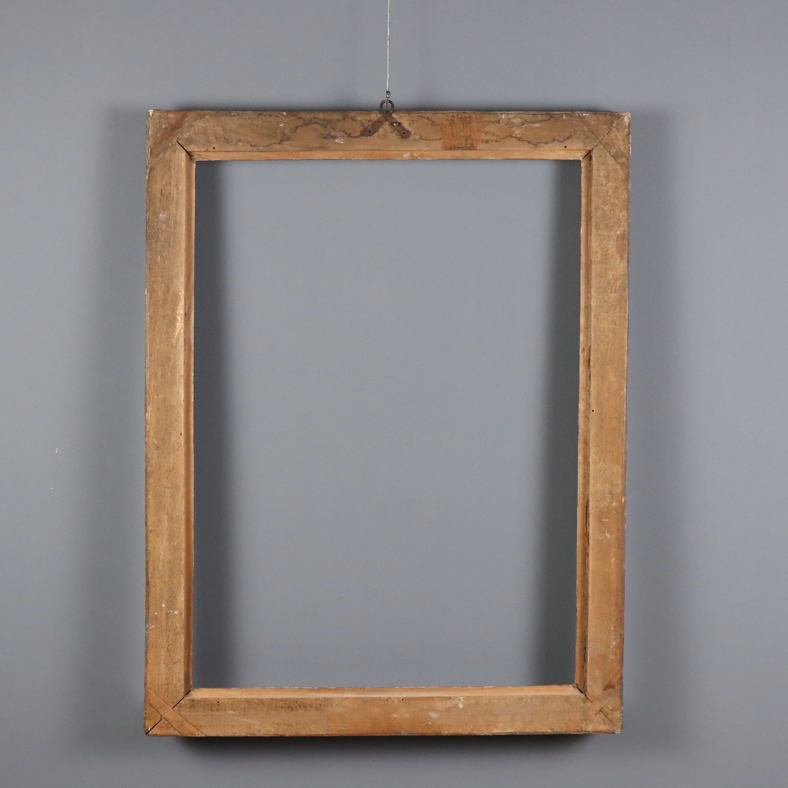 Baroque Frame Painted Carved Wood XVIII Century photo vintage