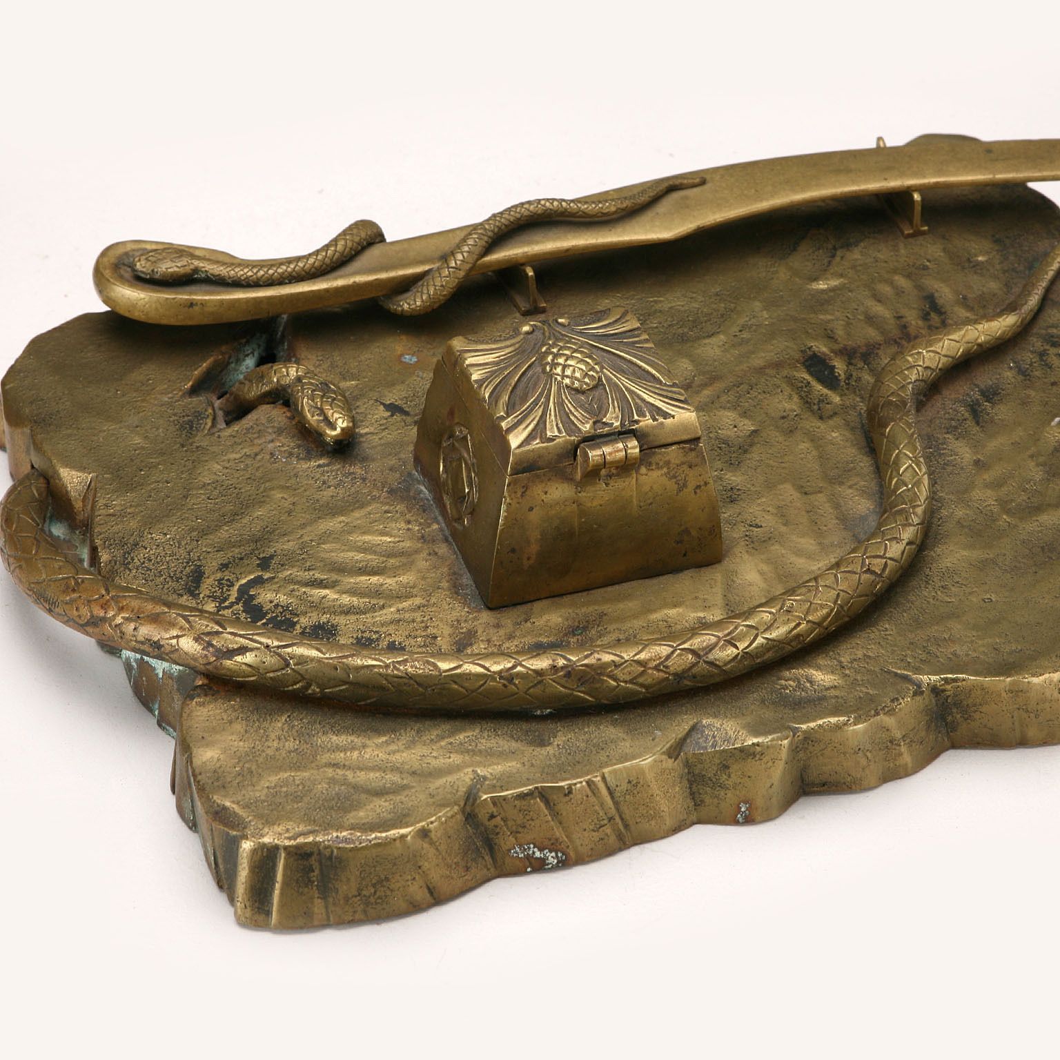 Accessoires de bureau Art Nouveau en bronze, XIXe-XXe siècle photo vinterior