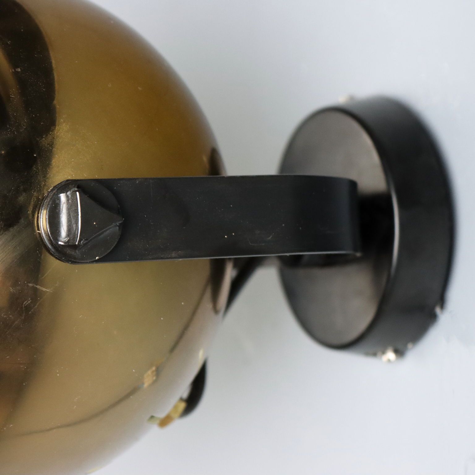 Vintage Wall Lamp Adjustable Metal Design Italy 1960s photo vinterior