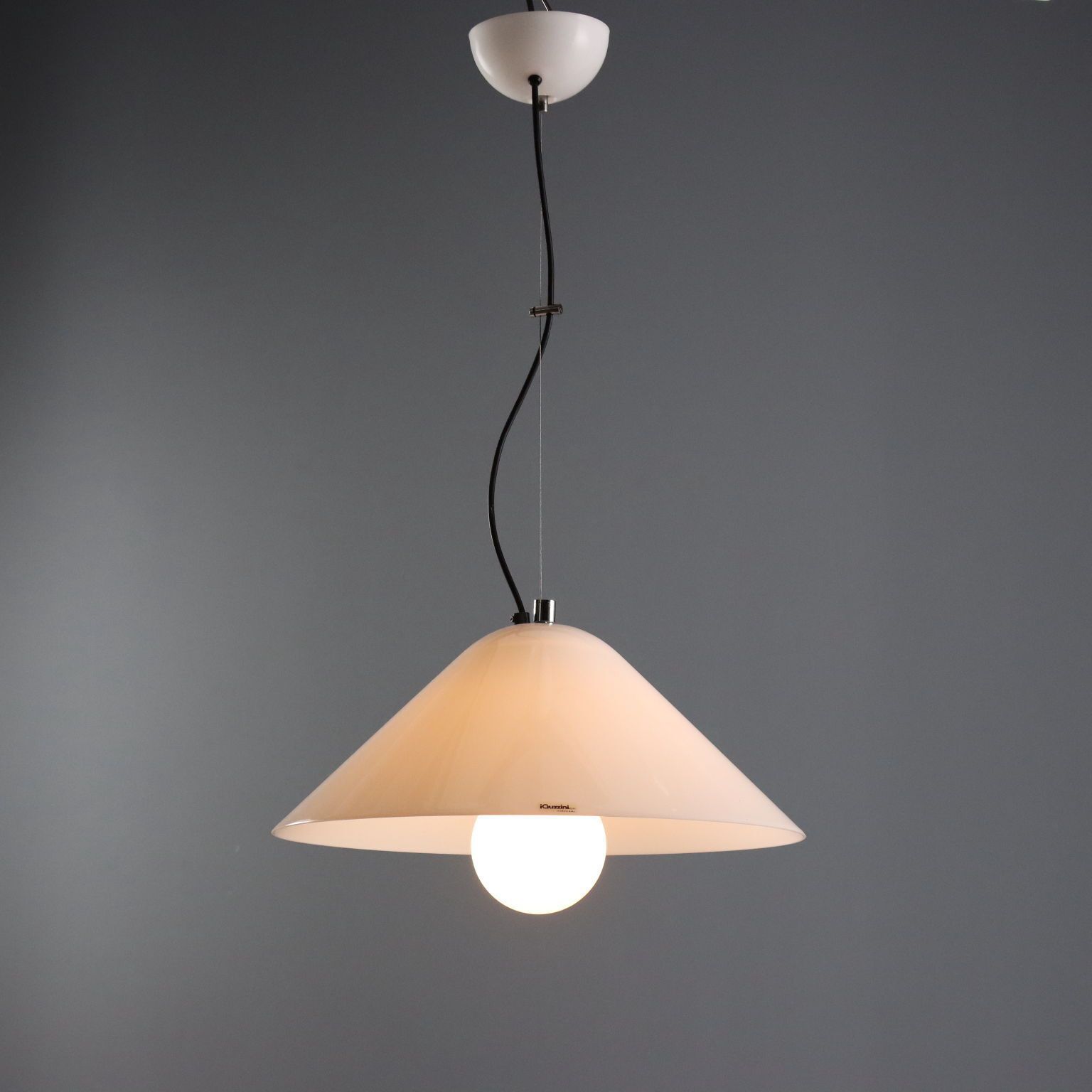 Iguzzini Vintage Plafondlamp Kunststof Design Italië jaren 1970