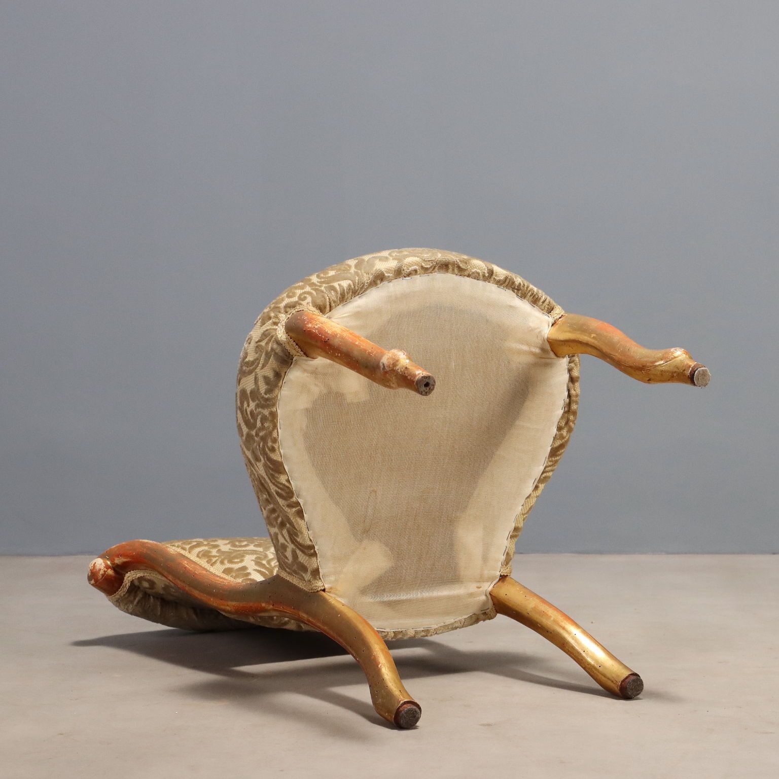 photo furniture Antieke fauteuil Louis-Philippe hout Italië 19e eeuw