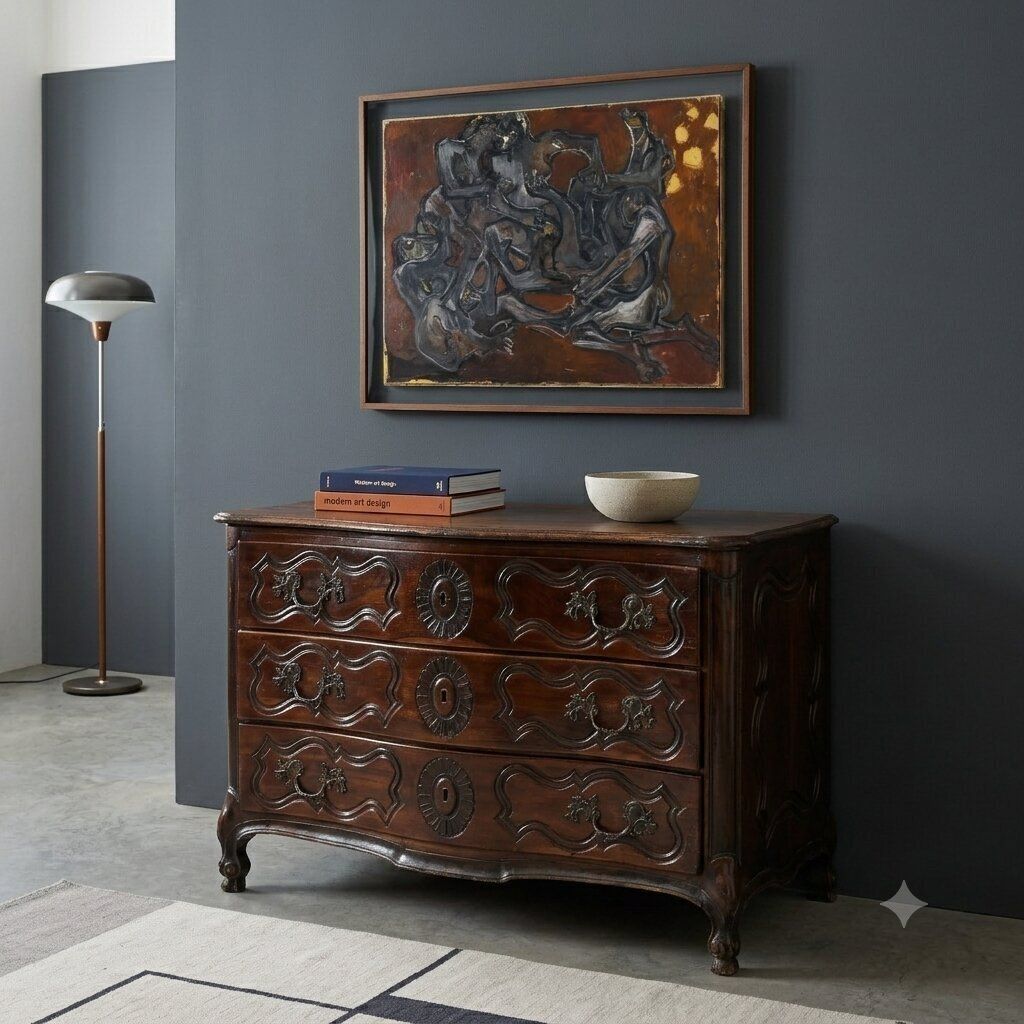 Ladekast Barok Walnoot Frankrijk XVIII Eeuw photo furniture