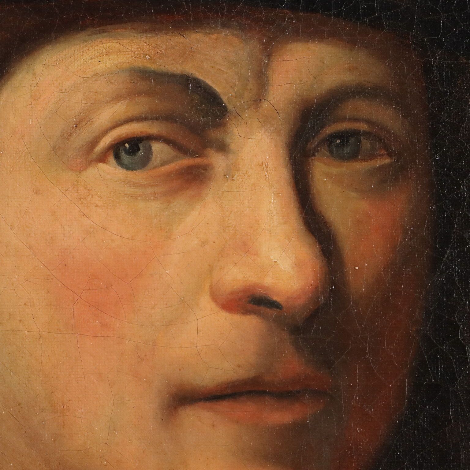 Peinture d'époque, portrait de Rembrandt, huile sur toile, XIXe siècle photo Art