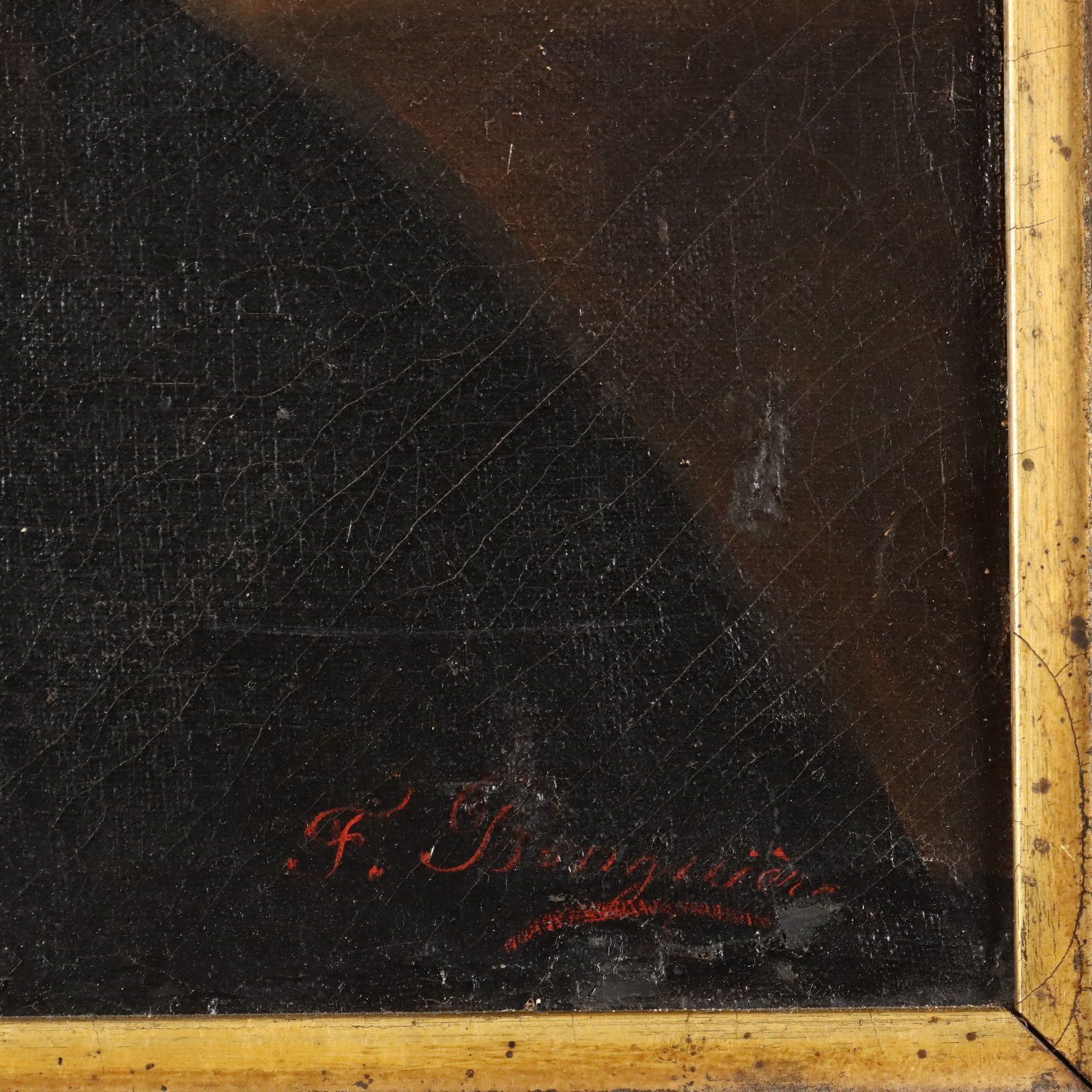 Peinture d'époque, portrait de Rembrandt, huile sur toile, XIXe siècle photo buy