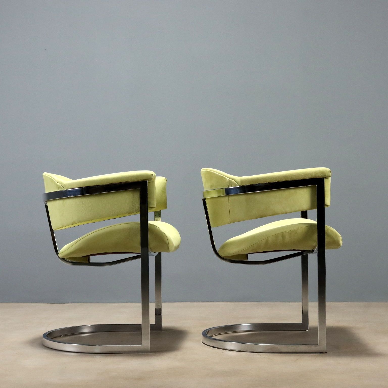 Vintage Saporiti Chairs Design Vittorio Introini Fabric 1970s photo Furniture