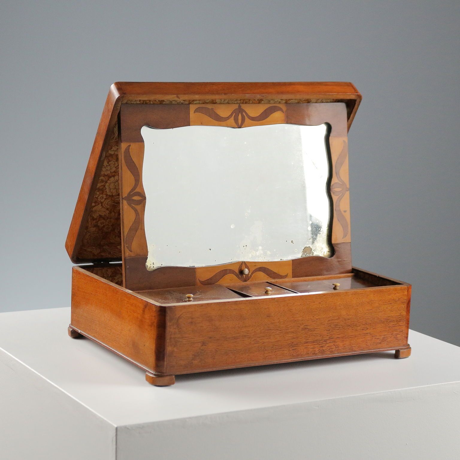 Antique Travel Box Walnut Italy XIX Century photo buy