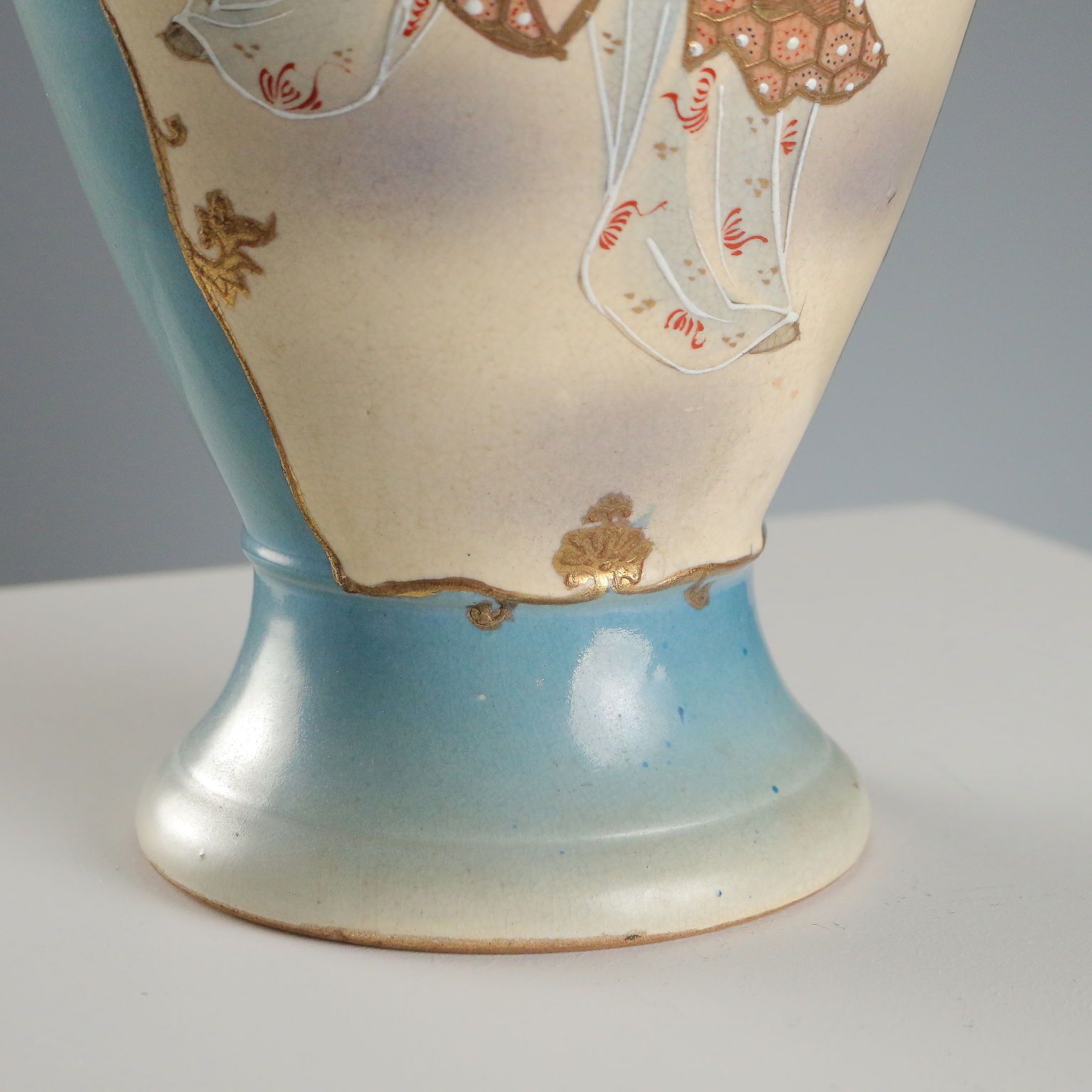 Woonaccessoires Vintage Satsuma Vaas Keramische Decoraties Japan XX Eeuw photo