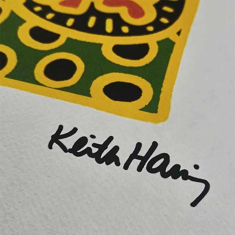 Keith Haring, gelimiteerde editie lithografie uit de jaren 1990, genummerd in potlood. photo for sale