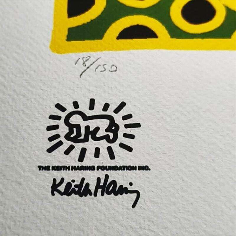 Keith Haring, gelimiteerde editie lithografie uit de jaren 1990, genummerd in potlood. photo 365.0