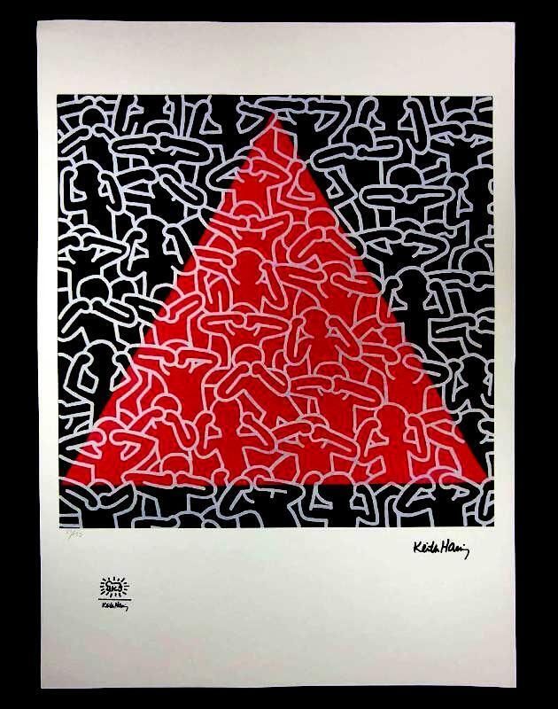 Lithographie en édition limitée Keith Haring, numérotée au crayon, années 1990.