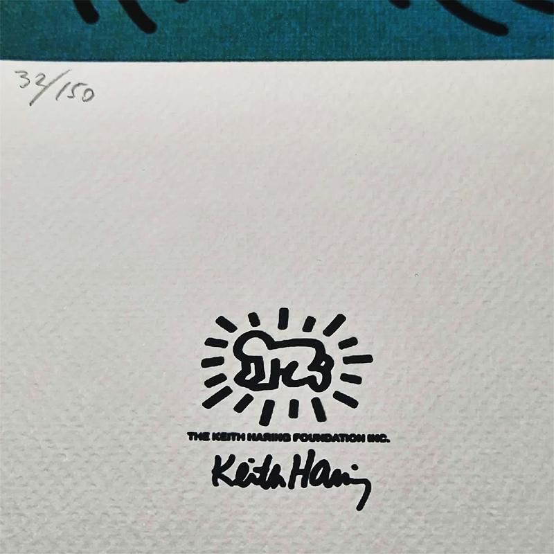 Keith Haring, gelimiteerde editie lithografie uit de jaren 1990, genummerd in potlood. photo 381.0