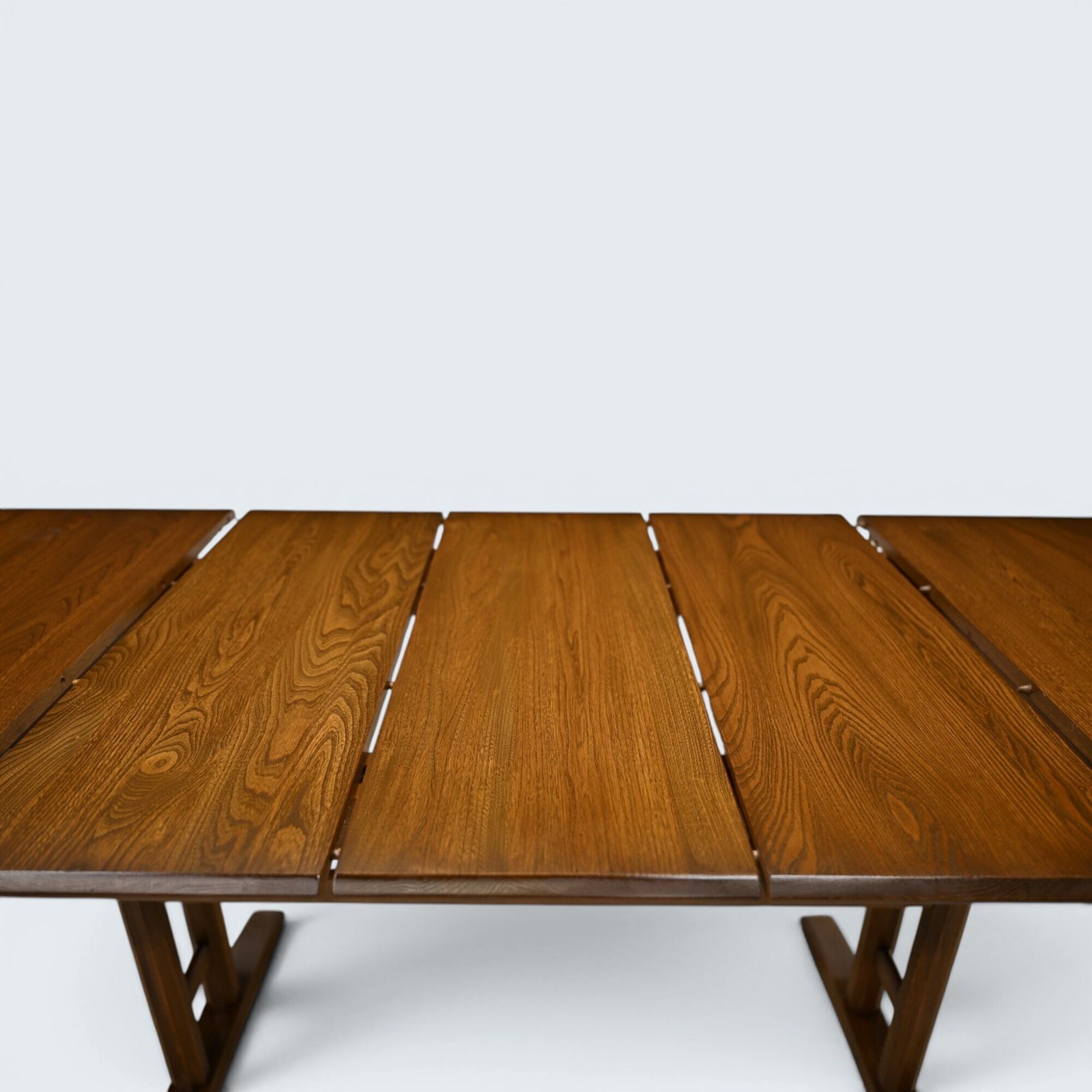 Ercol Burford Extending Dining Table 3 Extension Sections Light photo vintage